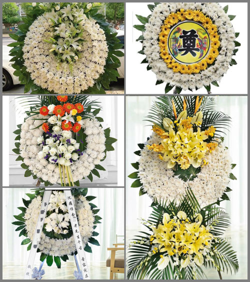 安徽阜阳市阜南县柴集镇后湖村花圈速递